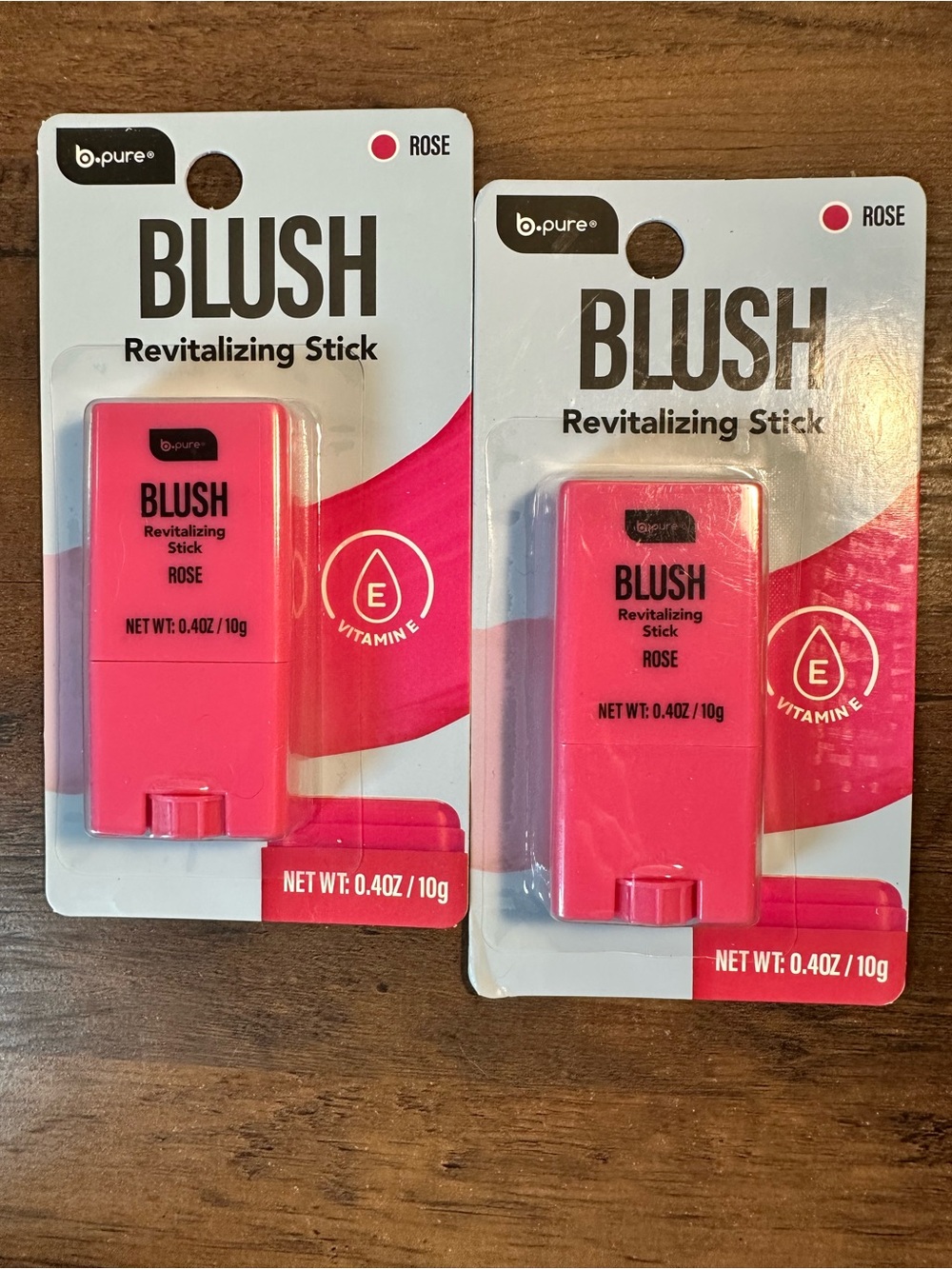 B Pure 2 Blush Revitalizing Sticks: ROSE With Vitamin E NEW